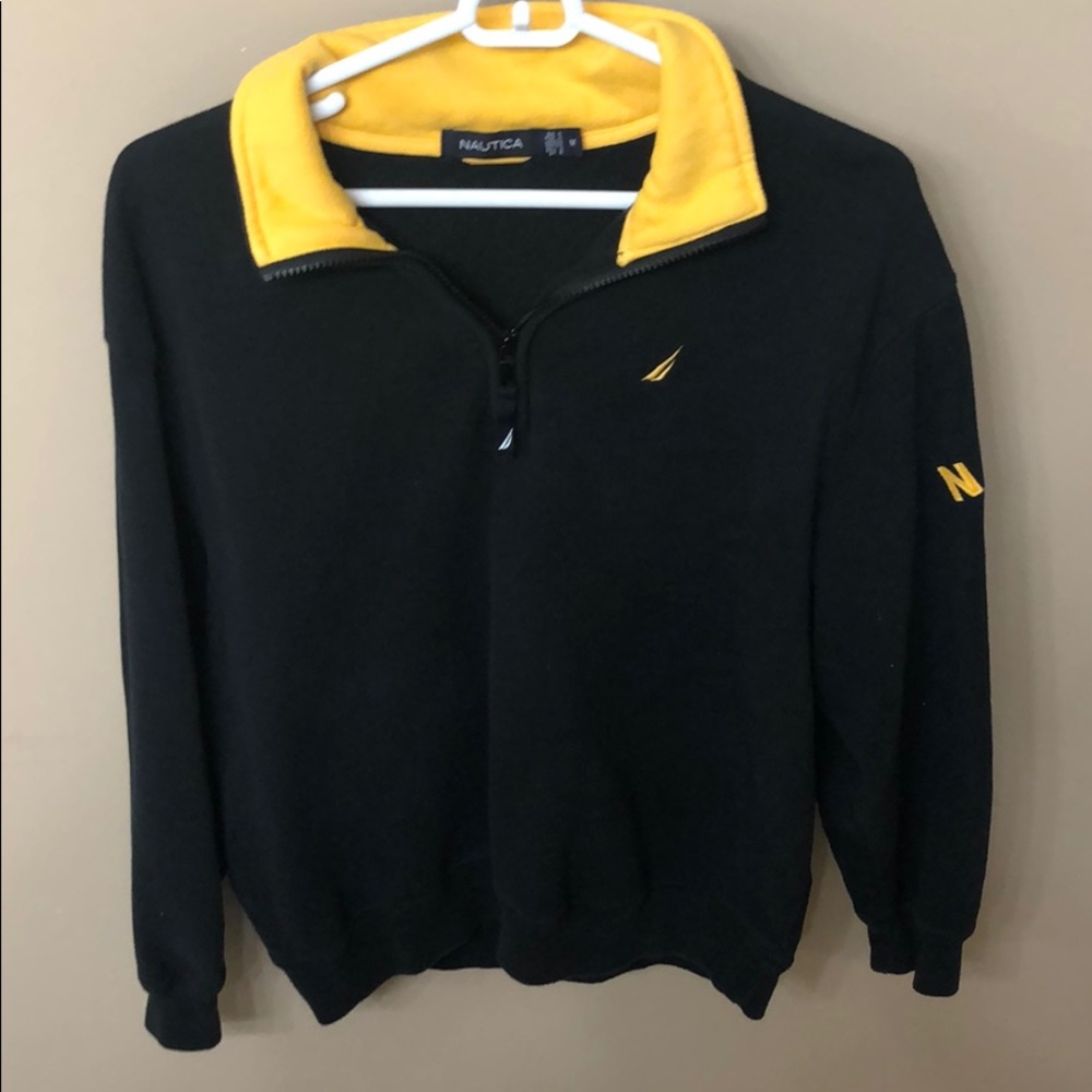 Black & Yellow Nautica pullover